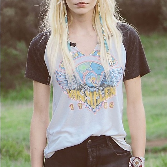 Free People Tops - Free People Graphic Band Tee VAN HALEN